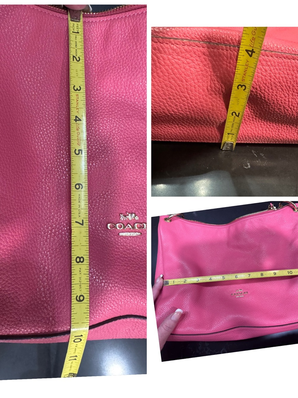 Coach Soft bubblegum pink Leather Shoulder bag and Wallet set Pristine condition - Picture 15 of 16